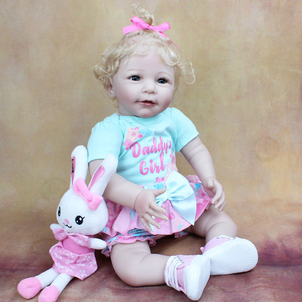 Muñeca Reborn de Tela 55cm - Bebé Realista con Cuerpo Suave - Image 3