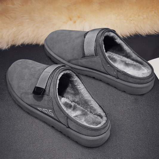 Zapatillas de Casa Antideslizantes para Hombre - Algodón Cálido