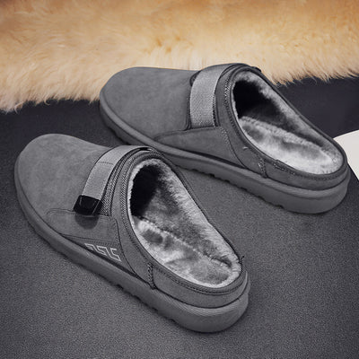 Zapatillas de Casa Antideslizantes para Hombre - Algodón Cálido