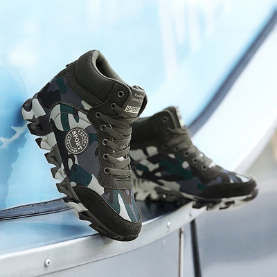 Tenis Casuales con Camuflaje y Plataforma Elevada para Mujer - Image 10