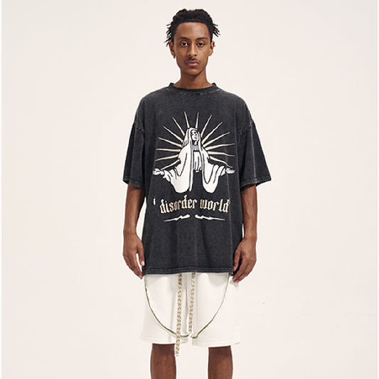 Shorts de Algodón Terry Blanco Puro con Cordón Ajustable para Hombre