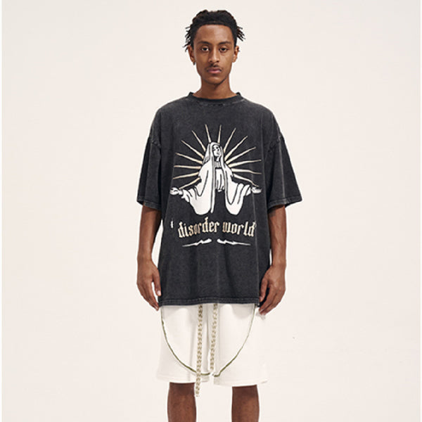 Shorts de Algodón Terry Blanco Puro con Cordón Ajustable para Hombre