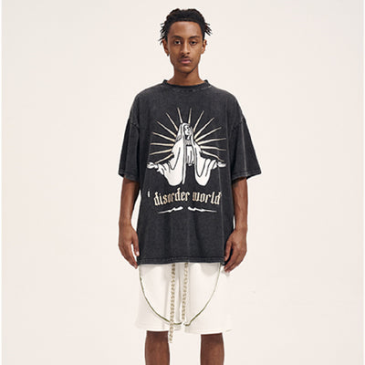 Shorts de Algodón Terry Blanco Puro con Cordón Ajustable para Hombre