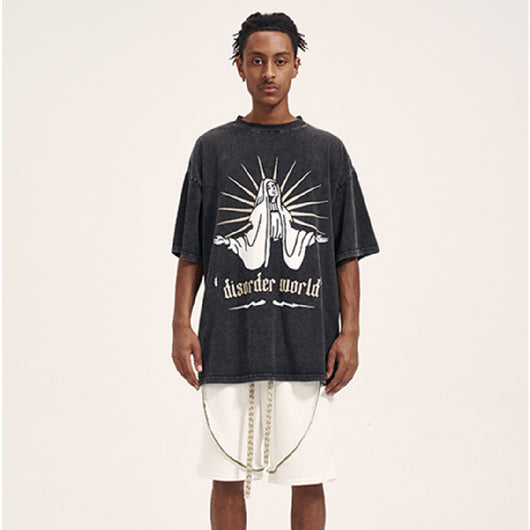Shorts de Algodón Terry Blanco Puro con Cordón Ajustable para Hombre