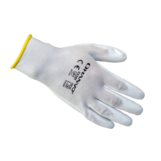 Guantes de Trabajo Recubiertos de PU - Resistentes, Transpirables y Flexibles