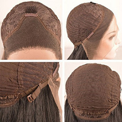 Peluca Frontal de Encaje Marrón Estilo Europeo y Americano - Image 7