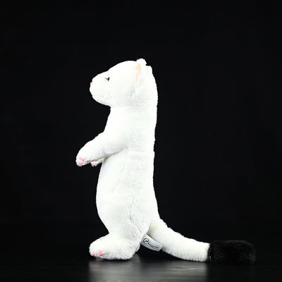 Peluche Hurón Blanco de Pie - Muñeco Quitanieve - Image 3