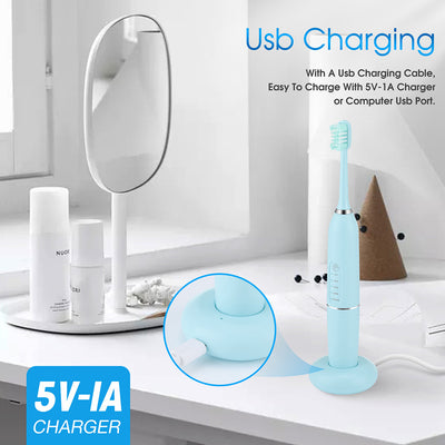 Cepillo de Dientes Eléctrico Recargable por USB
