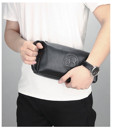 Bolsa de Cuero Genuino Impermeable para Hombre - Image 19