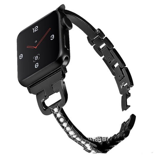 Correa Metálica Diamantada D-Shape Compatible con Apple Watch - Image 10