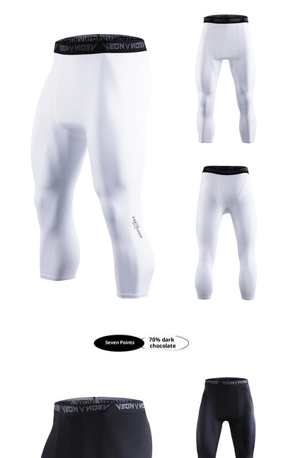 Pantalones de Compresión Deportiva para Hombre - Entrenamiento Baloncesto Transpirable - Image 8