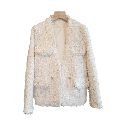 Chaqueta Perfumada de Algodón con Cuentas para Mujer Talla Grande - Image 16