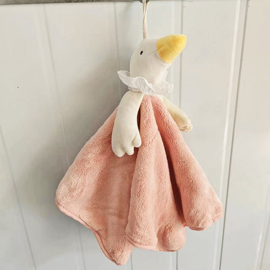 Toalla de Mano Infantil Ganso Cartoon - Algodón Coral Fleece Súper Absorbente - Image 12