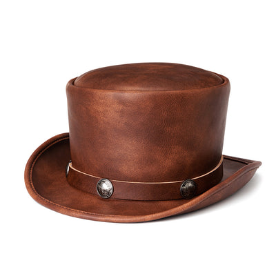 Sombrero Mágico de Cuero PU Tipo Domo Unisex para Fiestas y Eventos - Image 10