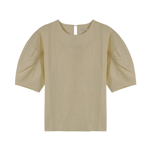 Sudadera Minimalista Cuello Redondo Manga Cinco Puntos