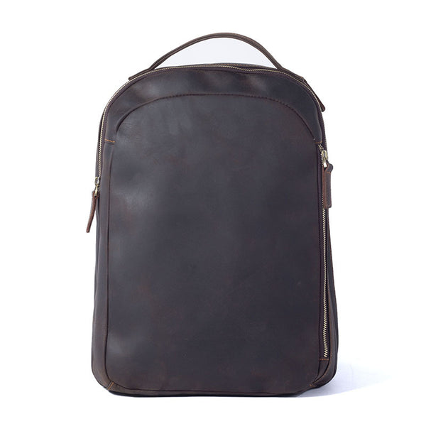 Mochila Vintage de Cuero Genuino - Diseño Minimalista y Funcional - Image 5