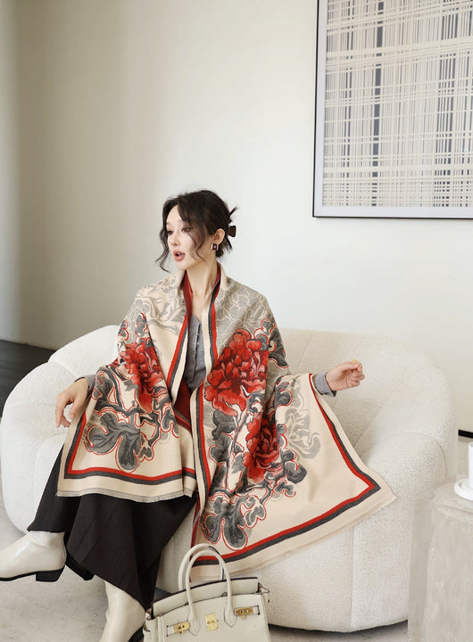 Chal Versátil de Oficina Estilo Coreano para Otoño e Invierno - Image 19