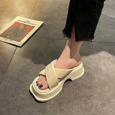 Pantuflas Retro de Tacón Grueso para Mujer - Comodidad y Estilo - Image 13