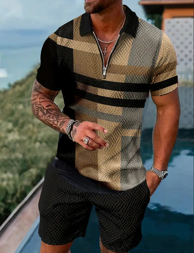 Conjunto Deportivo Polo y Shorts para Hombre - Image 9