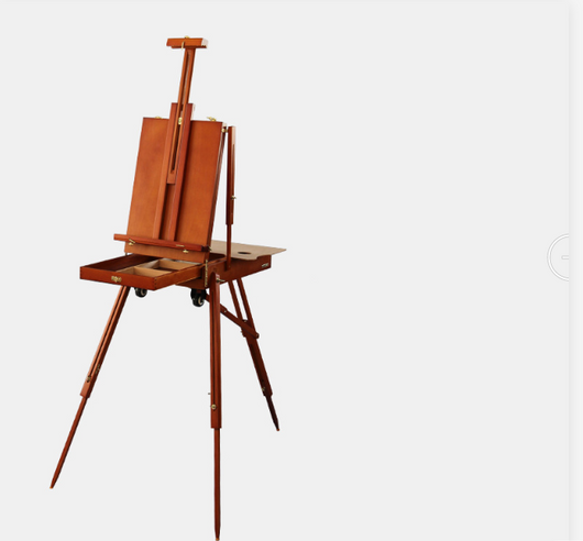 Caja de Pintura Portátil de Madera de Haya con Caballete Extraíble para Óleo - Image 4