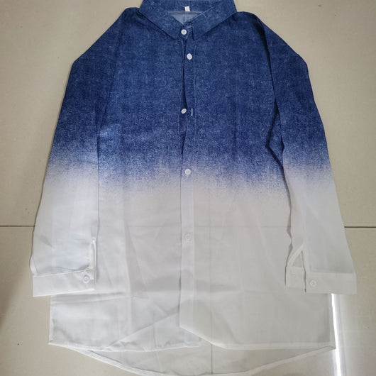 Camisa Degradado Semitransparente para Hombre - Image 8