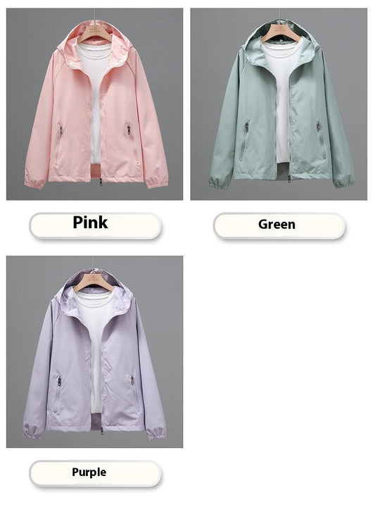 Chaqueta Hoodie Suelta Cropped Talla Grande Mujer - Ligera y Casual - Image 21