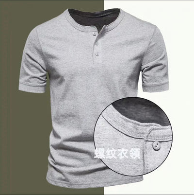 Playera Casual de Cuello Redondo para Hombre - Colores Sólidos - Image 23