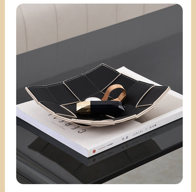 Bandeja de Cuero Tejido Premium para Entrada, Comedor y Almacenamiento - Image 18