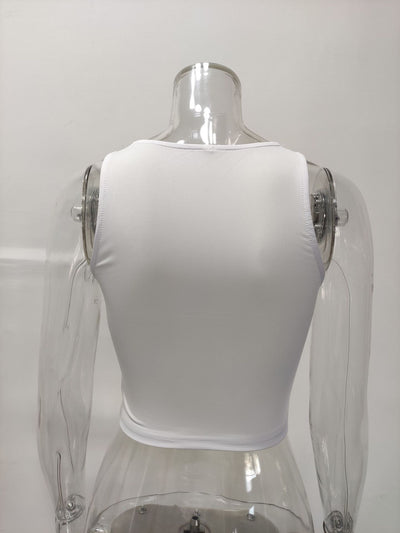 Musculosa Deportiva Cuello Redondo Estilo Europeo y Americano - Image 16