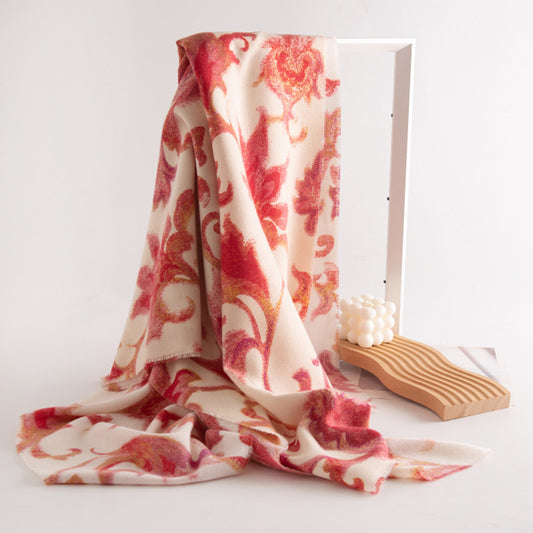 Bufanda de Cashmira Artificial para Mujer - Diseño Elegante e Impreso para Invierno - Image 2