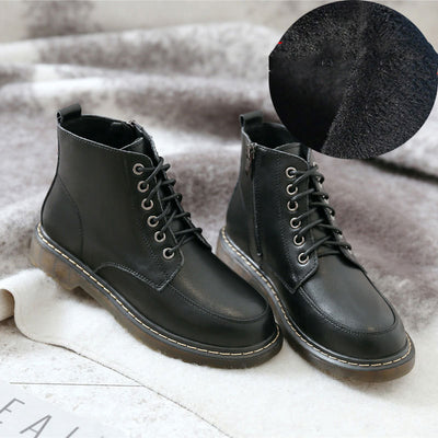 Botas Escolares Británicas de Cuero - Botines Altos Versátiles - Image 4