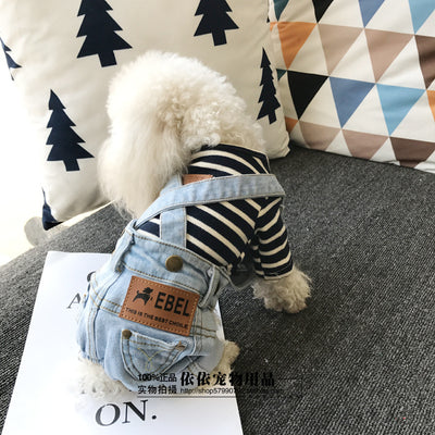 Pantalones Vaqueros con Tirantes para Perros - Ropa Ajustable Todo Uso - Image 4
