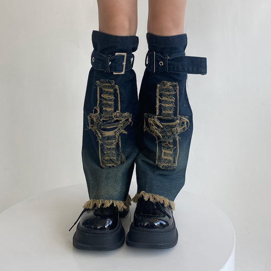 Calcetines Térmicos Denim Lavado Diseño Hot Girl - Efecto Reductor - Image 6