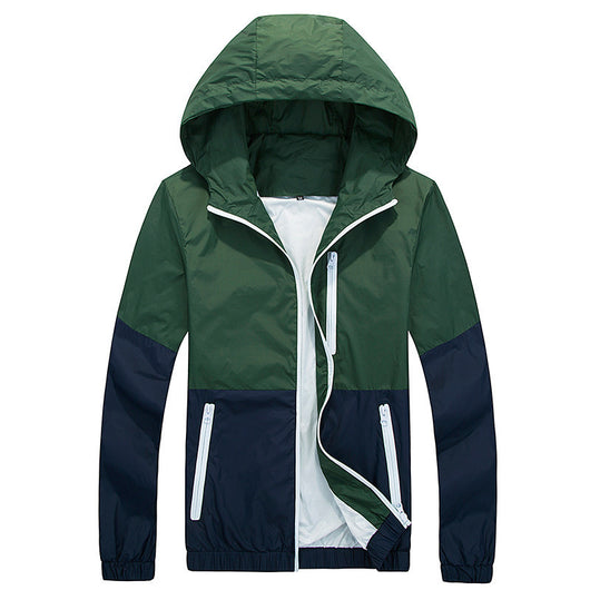 Chamarra Impermeable Unisex Primavera Otoño con Capucha - Image 8