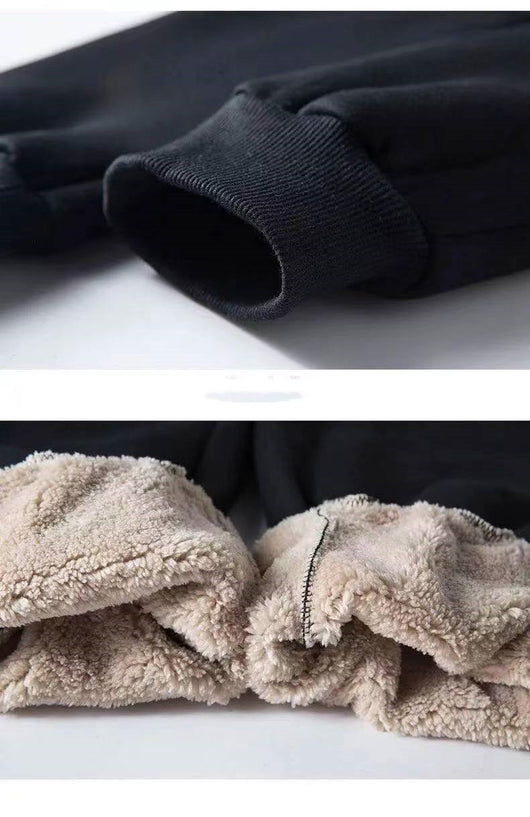 Pantalones de Chándal Juveniles Oversized con Forro Térmico para Invierno - Image 7