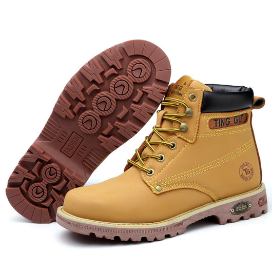 Botas de Seguridad Amarillas Caña Alta Anti-impacto con Puntera de Acero - Image 10