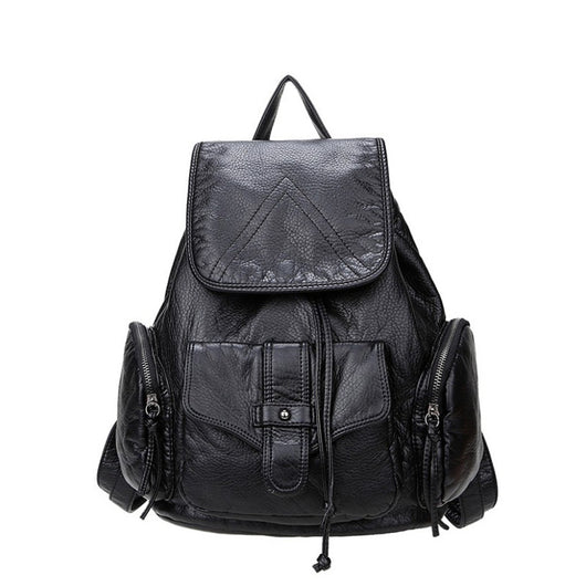 Mochila de Cuero Suave para Mamá - Bolso Versátil Multiuso - Image 15