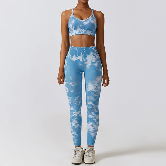 Traje de Yoga Estampado Camuflaje sin Costuras - Image 3