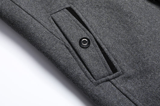 Abrigo de Lana Gruesa para Hombre - Elegancia y Calidez - Image 29