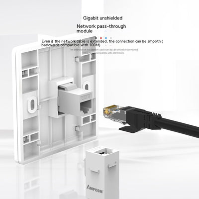 Cable de Red Cat5 RJ45 Directo - Conector Dual de Alta Velocidad - Image 10