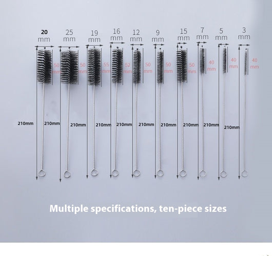 Juego de Cepillos de Limpieza Nylon con Acero Inoxidable - Image 22