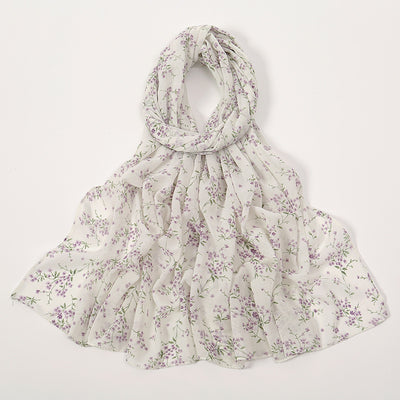 Pañuelo Ligero de Gasa Estampado Floral para Primavera y Verano - Image 33