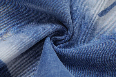Jeans Rectos de Talle Alto con Estampado de Mariposas - Image 11