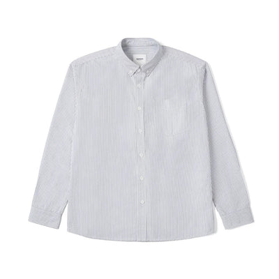 Camisa Oxford Casual a Rayas para Hombre - Manga Larga Clásica - Image 3
