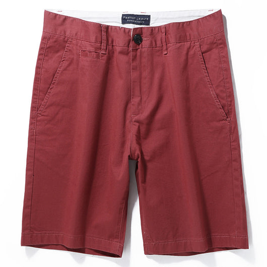 Shorts Casuales de Algodón para Hombre - Colores Sólidos - Image 7