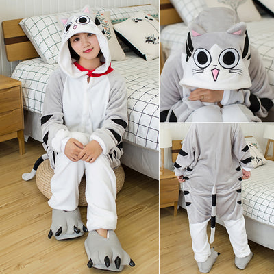Pijama Integral de Franela con Animales Cartoon - Image 17