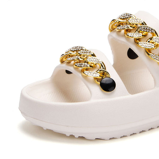 Sandalias Deportivas Mujer con Suela Gruesa - Zapatillas Reversibles Playa y Casa - Image 11