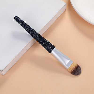 Brocha de Maquillaje con Incrustaciones de Diamantes y Cerdas Suaves - Image 14