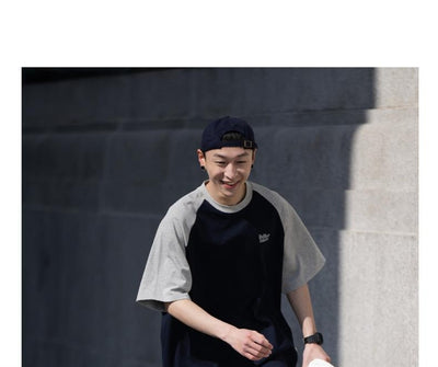 Camiseta Raglan Casual Japonesa para Hombre - Corte Relajado - Image 26