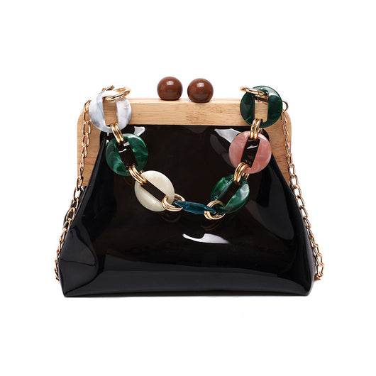 Bolso Mensajero Transparente con Cadena para Mujer - Image 13